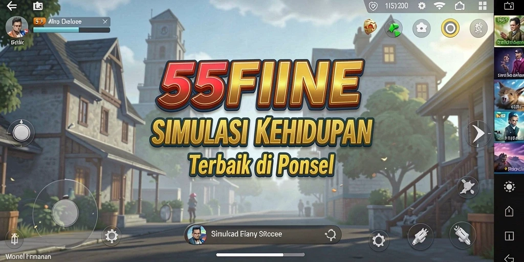 Menampilkan gameplay simulasi menarik di 55FIVE.