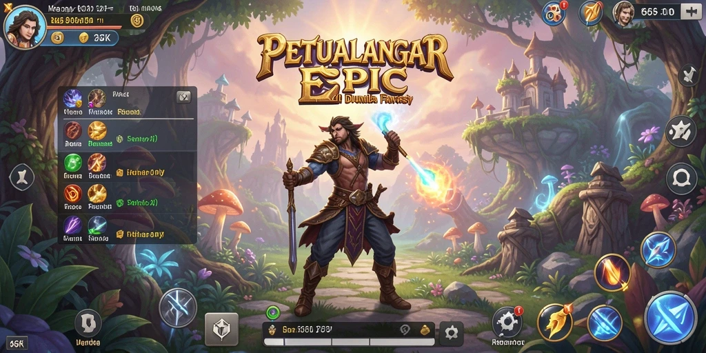 Tangkapan layar menampilkan pertarungan seru di dunia 66K.