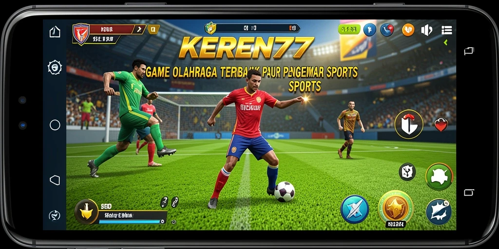 Screenshot gameplay KEREN77 yang menunjukkan aksi olahraga yang seru.