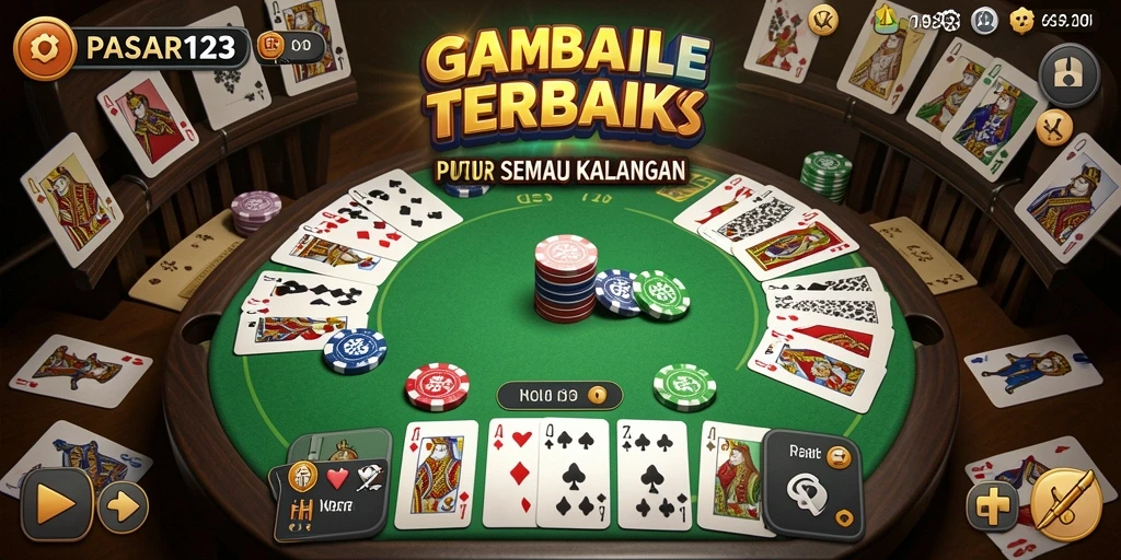 Gameplay seru Gaple di PASAR123 dengan fitur interaktif.