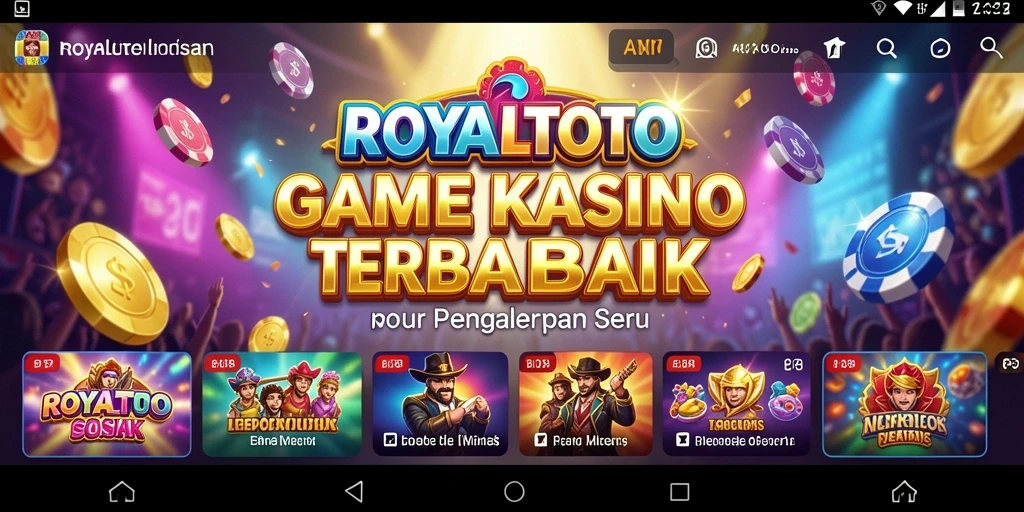 Screenshot ROYALTOTO menampilkan gameplay mendebarkan di Kasino.
