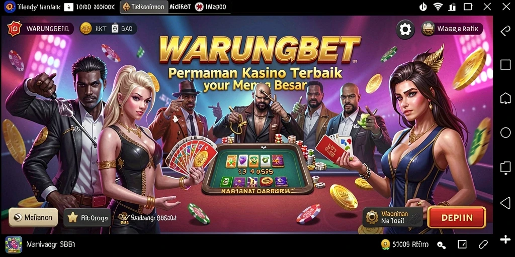Tampilan gameplay WARUNGBET dengan permainan Kasino yang seru dan menarik.