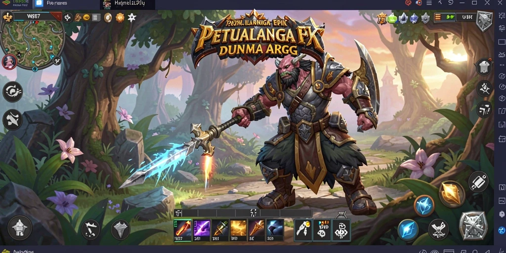 Tampilan gameplay WG87 yang mendebarkan dalam dunia ARPG.